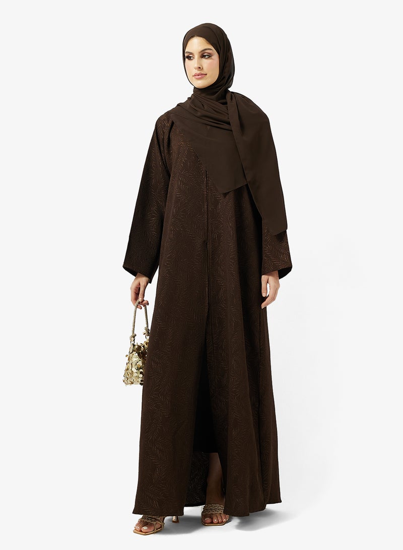Khizana Printed Abaya & Sheila - Image 1